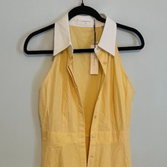Commense Button Sleeveless Collar Dress - Picture 3 of 4